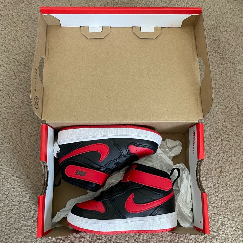 toddler nike court borough mid shoes